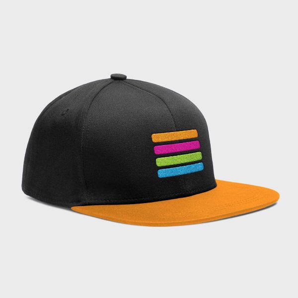 McHale Design Logo Bars Snapback Cap - BLK/OR