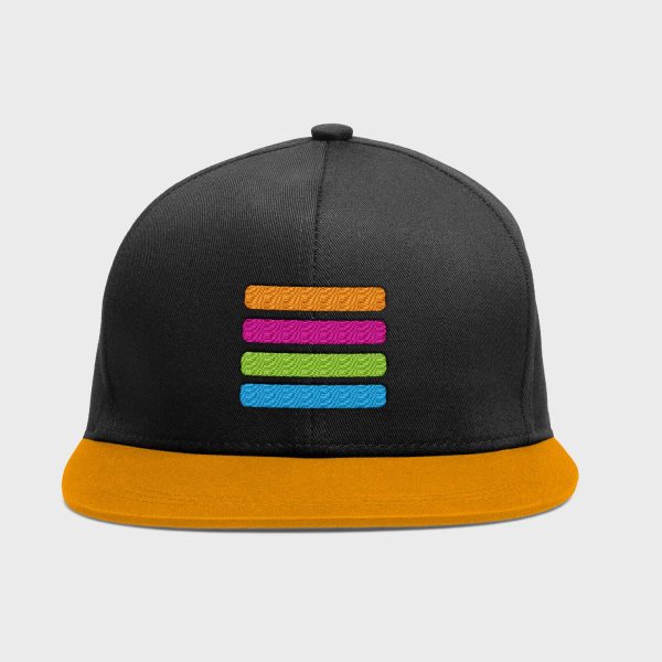 McHale Design Logo Bars Snapback Cap - BLK/OR - Image 2