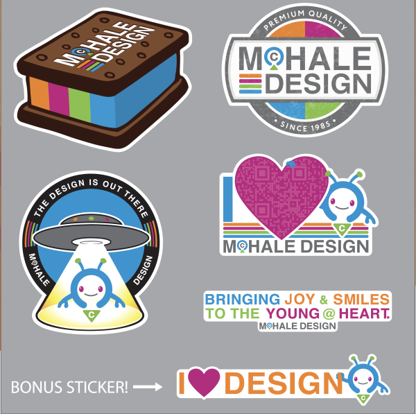 McHale Design Stickers 5-pk