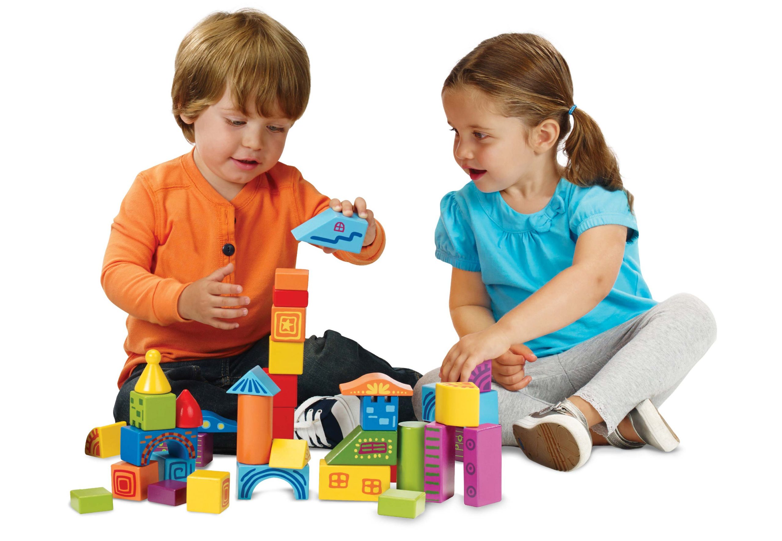 Creative branding package design for Walmart by McHale Design, photography of boy and girl playing with product