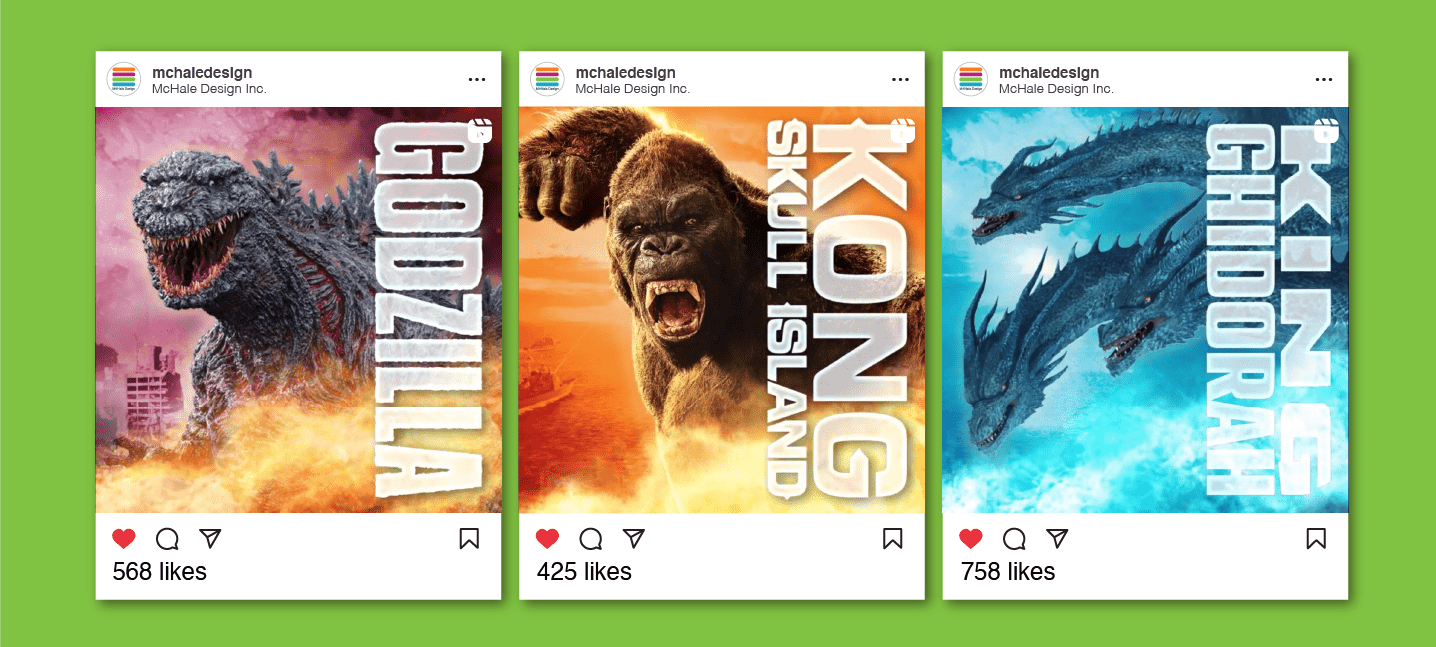 Godzilla Vs King Kong Social Media campaign